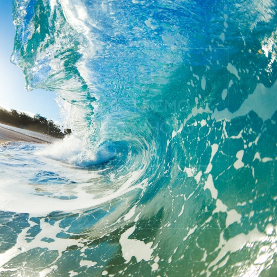 beach, ocean, surf, waves